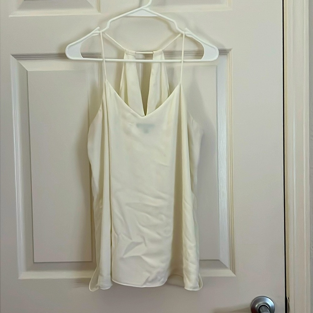 Express dressy white tank top
